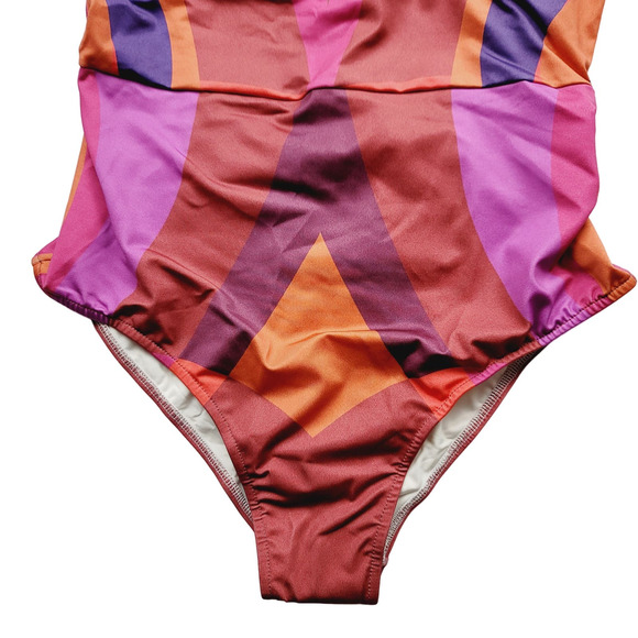 Farm Rio Geo One-Piece Swimsuit, Size Small - Picture 7 of 10